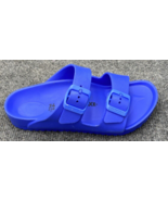 Birkenstock Shoes Kids EU 34 US 3 Arizona EVA Blue Slide Sandals 2 Strap - $19.79