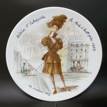 D&#39;Arceau Limoges Porcelain Plate French Fashion Les Femmes Du Siecle 1943 - £8.92 GBP