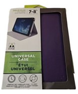M-Edge Folio Plus Case Book Purple for Tablet 7" 8" iPad Mini 4 5 Galaxy Tab A - $10.13