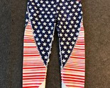 Tommy Hilfiger Sport Workout Leggings Size Small Red White Blue Stars &amp; ... - $14.79
