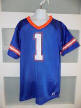 VTG Russell Florida Gators #1 Blue V-Neck Mesh Jersey Size S (6/7) Youth - $31.15