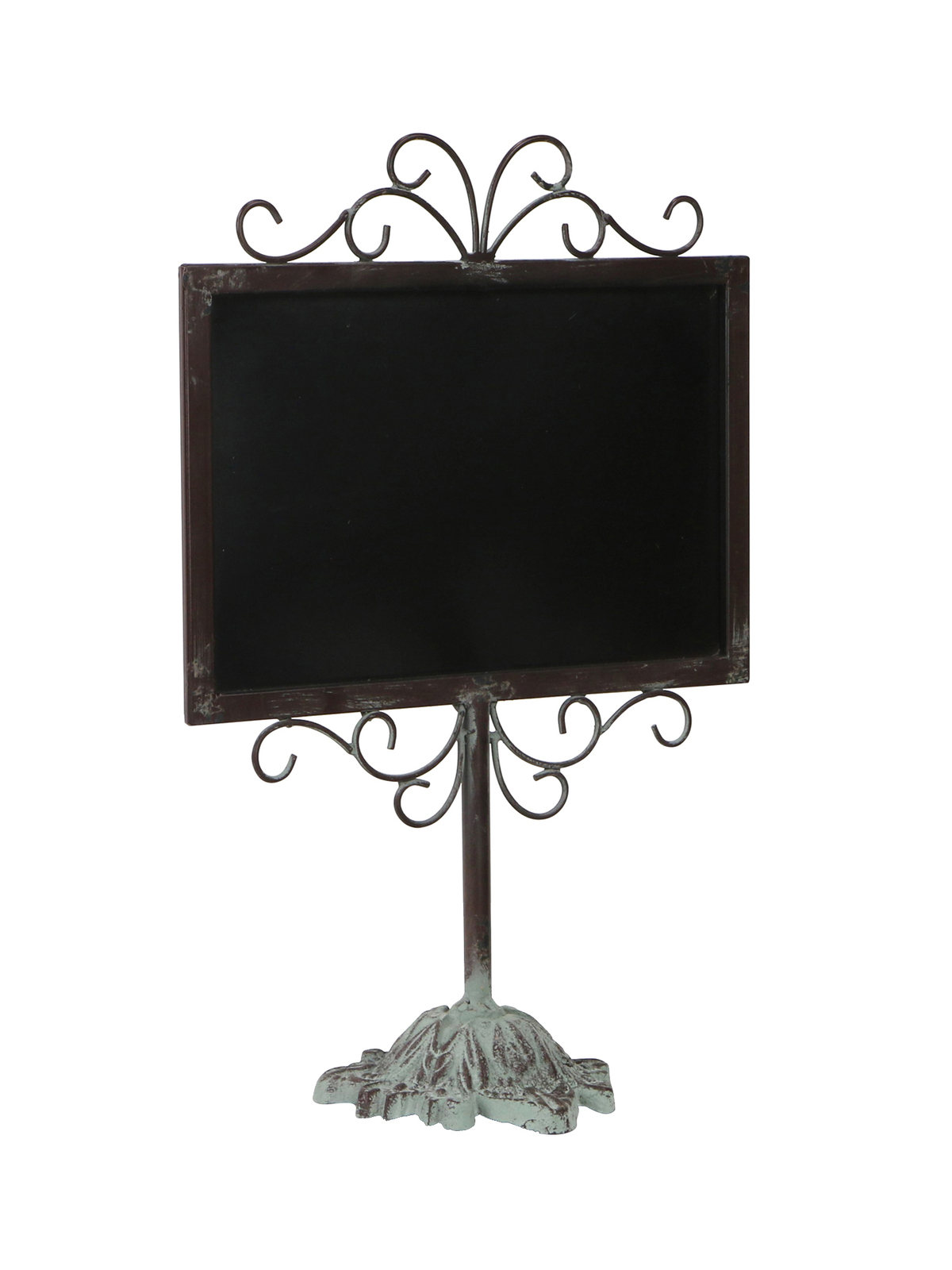 Cheung's Home Indoor Decorative Shabby Chalkboard with Detailed Base, Red - $66.51