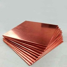 99.9% Pure Copper Metal Plate, Copper Skin, Copper Foil Thickness 0.1mm ... - £2.87 GBP+