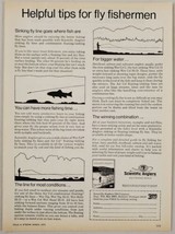 1975 Print Ad Scientific Anglers Fly Fishing Helpful Tips Midland,Michigan - £13.35 GBP