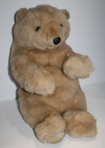 Folktails Folkmanis Bear Puppet 20&quot; Beige Tan Plush Puppet Soft Toy Kore... - £21.59 GBP