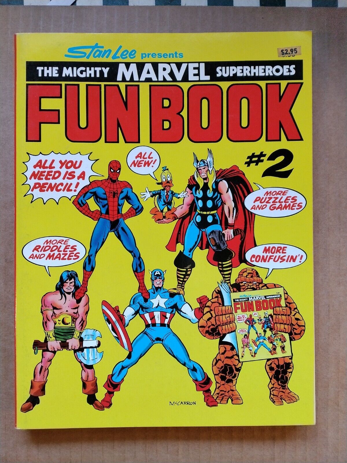 The Mighty Marvel Superheros Fun Book Two (2, 1977) ~ B24-5M - £20.59 GBP