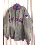VTG MLB CUBS Cooperstown Collection Majestic Quilted Satin Starter Jacke... - £121.14 GBP