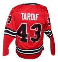 Marc Tardif Michigan Stags Retro Hockey Jersey New Sewn Red Any Size image 2