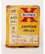 RARE Vintage Western Super X 410 Gauge 7-1/2 Shot Empty Ammo Box ONLY - £77.44 GBP