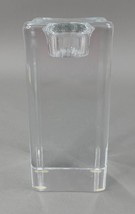 Kosta Boda Gorin Waff Signed &amp; Numbered Heavy Cube Crystal Glass Candle ... - £101.50 GBP