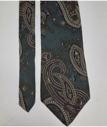 Vintage Mario Valentino 100% Italian Silk Tie Paisley Made in Italy - $18.80