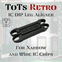 IC DIP Leg Aligner Blk For Vintage 8-Bit Chips, Commodore 64, 128 &amp; more - $168.05 MXN