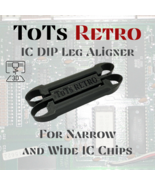 IC DIP Leg Aligner Blk For Vintage 8-Bit Chips, Commodore 64, 128 &amp; more - €7,69 EUR