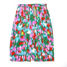 NWT J.Crew Pleated A-Line Midi in Purple Green Confetti Floral Print Skirt 16 - £54.45 GBP