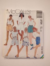 Vtg McCall&#39;s 3731 Misses Shorts Size 12 Drawstring Elastic Sewing Pattern UNCUT - £7.46 GBP