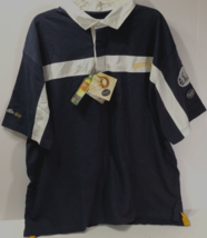 CUTTER SARK Scotch Whiskey Quba Sails Navy White Vintage Blue Polo Shirt XL New - £26.48 GBP