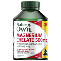 Nature&#39;s Own Magnesium Chelate 500mg - 250 Capsules (Exclusive Size) - £87.68 GBP