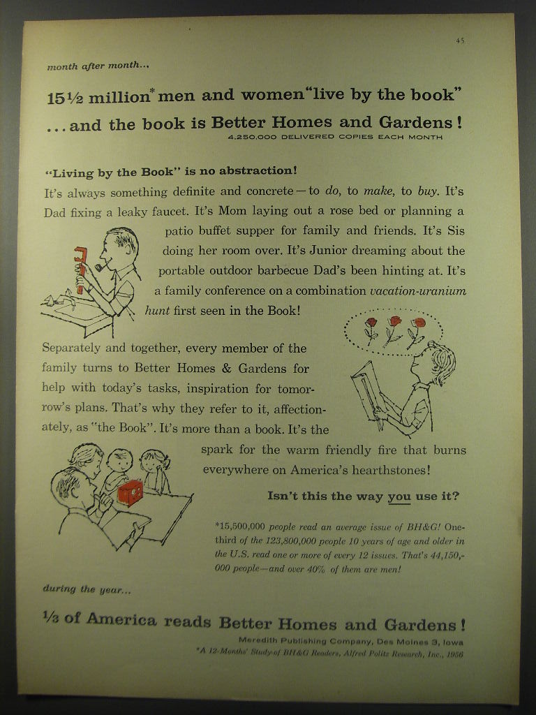 1956 Better Homes & Gardens Magazine Ad - and 50 similar items