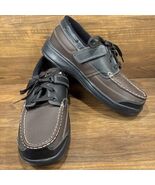 Orthofeet Mens Leather 11-1/2 X-wide 422 Boat Shoe Loafer Brown/Black - €37,00 EUR Orthofeet Mens Leather 11-1/2 X-wide 422 Boat Shoe Loafer Brown/Black - €37,00 EUR