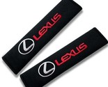 Universal Embroidered Logo Lexus Car Seat Belt Cover Seatbelt Shoulder P... - £10.32 GBP