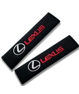 Universal Embroidered Logo Lexus Car Seat Belt Cover Seatbelt Shoulder P... - £10.38 GBP