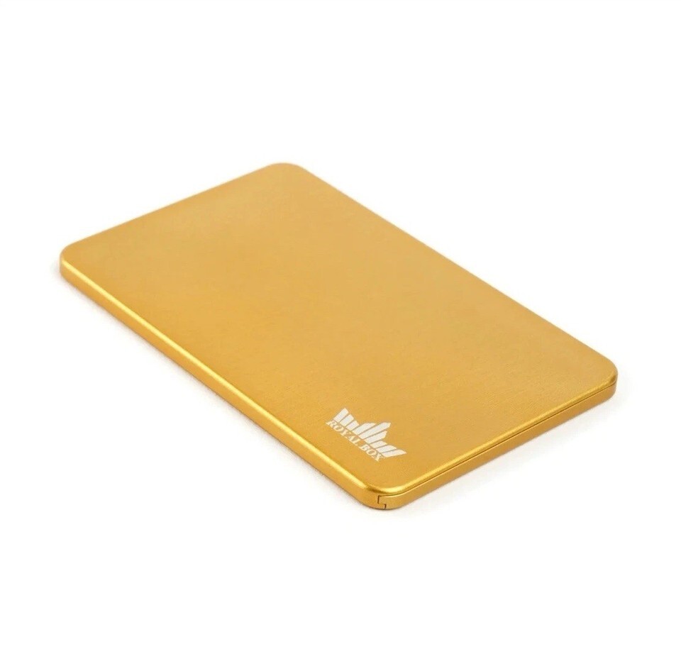 The Royal Box Gold Turbo S-Line Slim 4mm Width Multi Slot Snuff Box Storage Case Item image 5