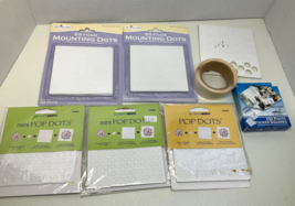Lot Of Mixed Scrapbooking Craft Foam Mounting Dots, Glue Dots, Photo Squ... - $9.00