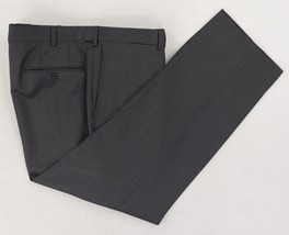 Ermenegildo Zegna Transeasonal Wool Dress Pants Mens 38 X 29 Gray Flat F... - £53.26 GBP