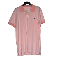 Aeropostale Polo Shirt Size Large Pink Golf Cotton Blend Pullover SS Mens - £15.85 GBP
