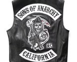 Sons of anarchy soa vest  jax teller redwood real leather vest thumb155 crop