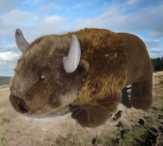 Aurora Miyoni Plush Bison Buffalo Realistic Standing Stuffed Animal 2019... - £8.19 GBP