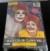 Halloween Rubies Costume Co Multi Color Clown Wig New in Package Cos Play - $147.32 MXN