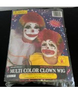 Halloween Rubies Costume Co Multi Color Clown Wig New in Package Cos Play - $147.32 MXN