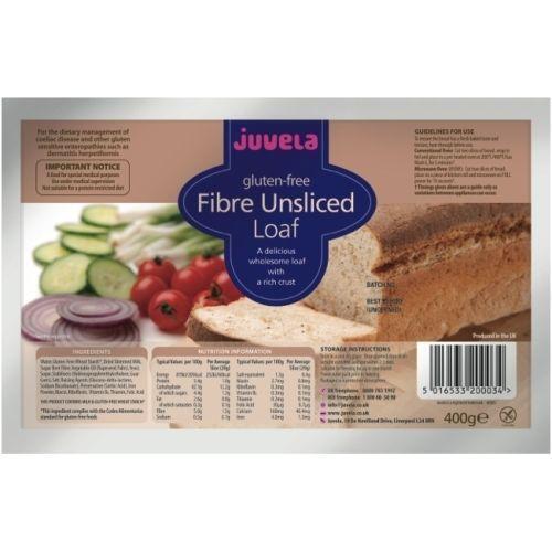 Juvela Gluten-Free Fibre Unsliced Loaf 400g - $12.81