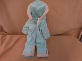 American Girl Doll Turquoise Blue 18” Snowsuit  2010 Ski Outfit - £16.34 GBP
