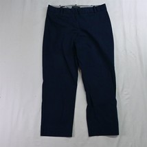 Talbots 8 Navy Blue Curvy Stretch Slim Cropped Dress Pants - $13.99