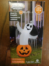 Airblown Inflatables 3.5&#39; Halloween ghost in pumpkin  Decoration, LED Lights Up - £14.58 GBP