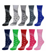 Bandana Casual Cotton Crew Socks with 10 Colors - €5,23 EUR