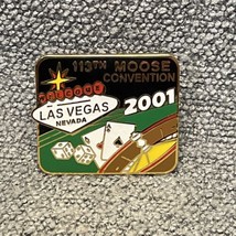 Vintage Loyal Order of the Moose 2001 Convention Las Vegas Tie Lapel Pin... - $11.88
