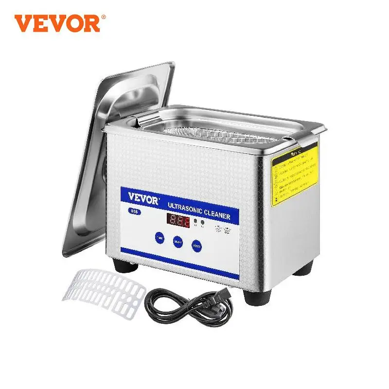 VEVOR Home Appliance 0.8L 2L 3L 6L 15L Ultrasonic Cleaner Portable Washing - $68.17+