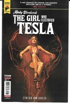 Minky Woodcock Girl Electrified Tesla #3 Cvr C Caranfa (Titan 2021) - £3.64 GBP