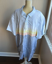 Original Penguin Men’s Multicolor Striped Shirt New Sz 4XL Cotton $95 - £35.19 GBP