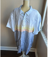 Original Penguin Men’s Multicolor Striped Shirt New Sz 4XL Cotton $95 - £35.37 GBP