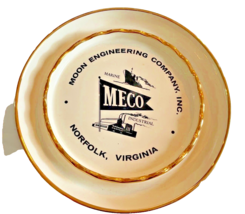 Ashtray MECO Moon Engineering Company Norfolk Virginia VA 8.5 Inches Round Vtg - £31.29 GBP