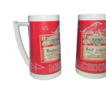 2 Vintage Budweiser Thermo Serv Insulated Beer Mug University Missouri t... - $12.86