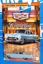 Matchbox 2021 Cadillac Series 9/12 &#39;55 Cadillac Fleetwood Light Blue - £5.48 GBP