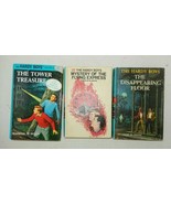 3 Vintage Hardy Boys Books 4 Stories Hardcover The Tower Treasure  - $14.99