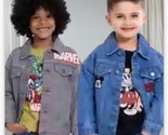 Mickey Mouse Disney Or Marvel  Character Kids&#39; Denim Jacket and T-Shirt ... - $35.99