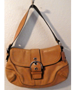 Coach Vintage Soho Tan Leather Buckle Flap Bag - $157.41