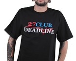 Deadline Uomo Nero 27 Club T-Shirt M L XL Nuovo Abbigliamento Street - $15.00+